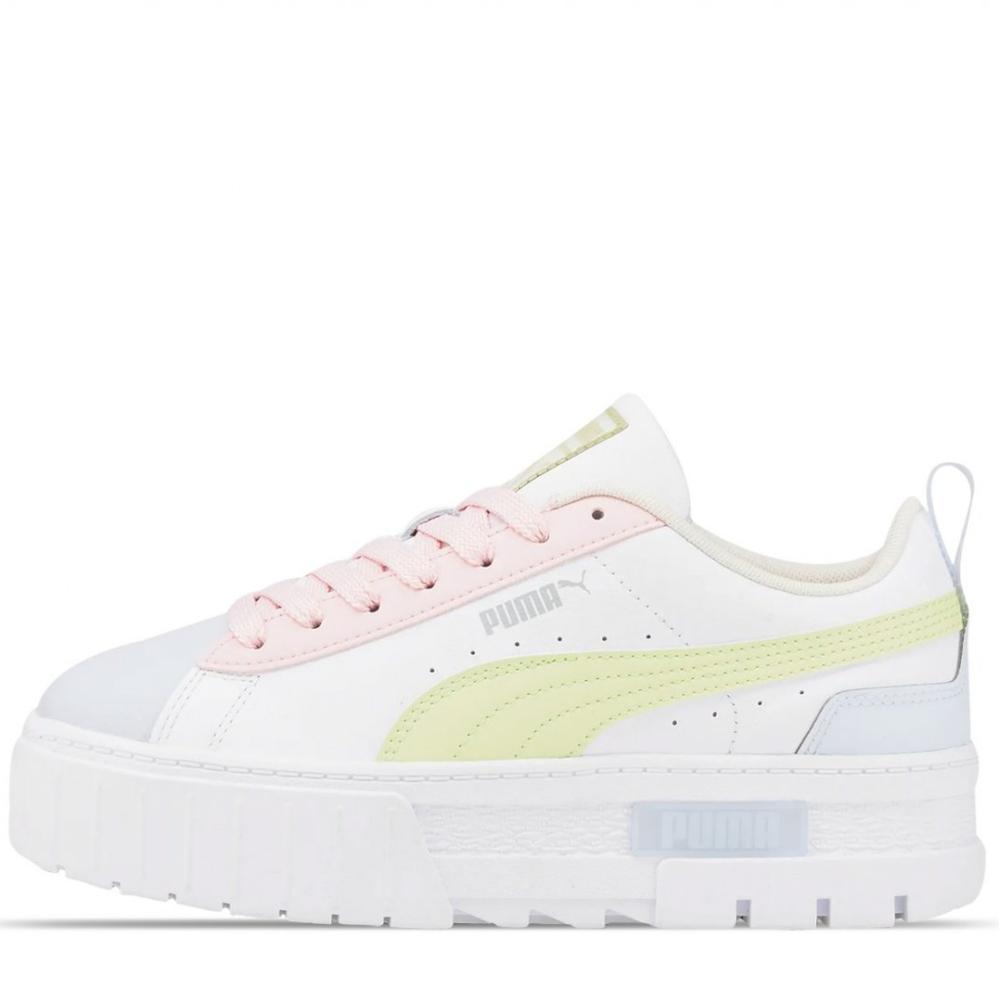 Tenis Puma Mayze Lth Pop 385591-02 Blancos para Mujer