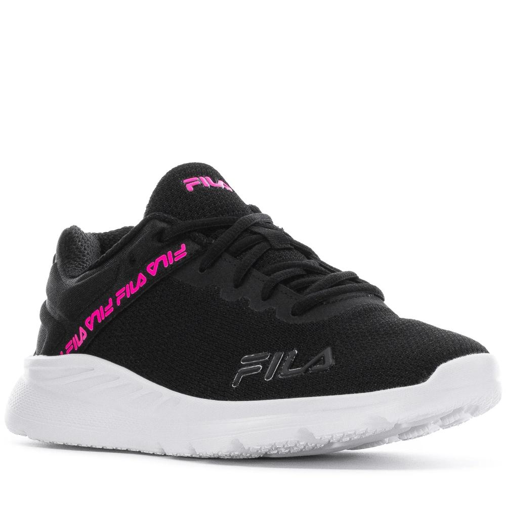 Tenis fila negro online mujer coppel