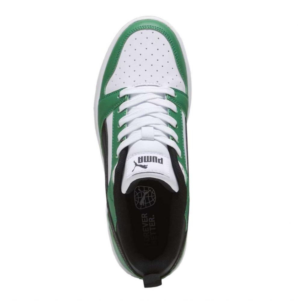 Foto 5 pulgar | Tenis Puma Rebound V6 Lo Jr 393833-05 Verdes Unisex