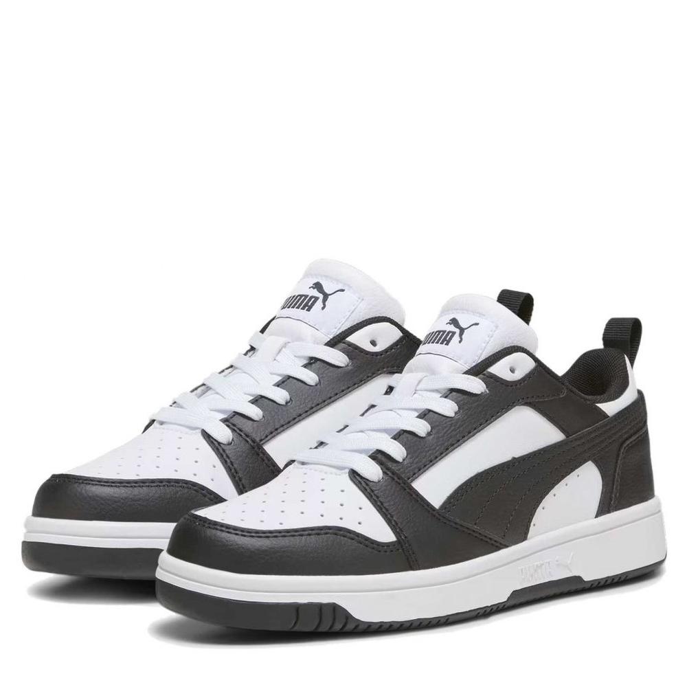 Foto 4 pulgar | Tenis Puma Rebound V6 Lo Jr 393833-01 Blancos Unisex