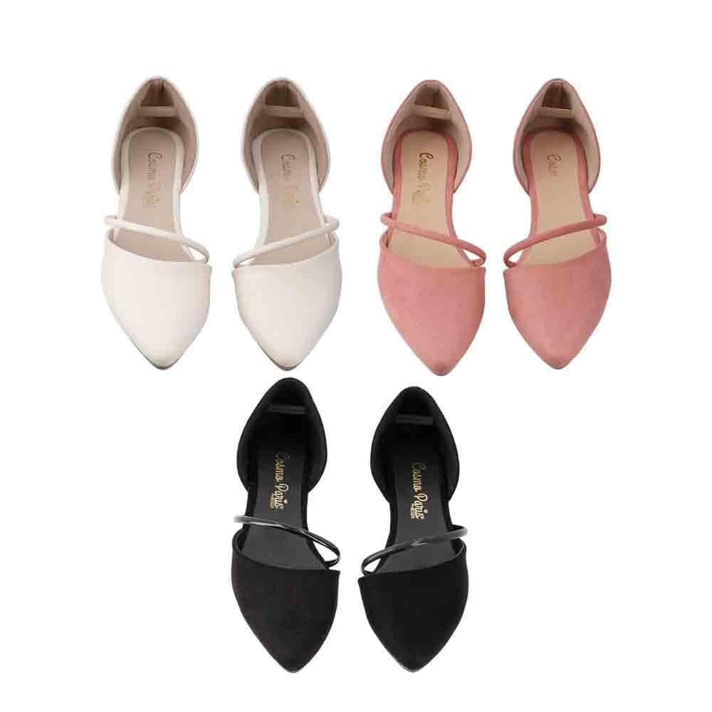 Foto 3 pulgar | Zapatos Flats Casuales Tripack para Mujer