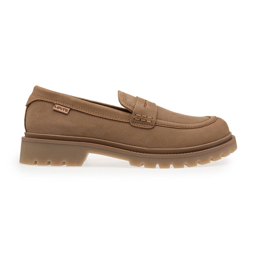 Foto 2 pulgar | Mocasín Levi's L1123134 color Beige de Piel para Mujer