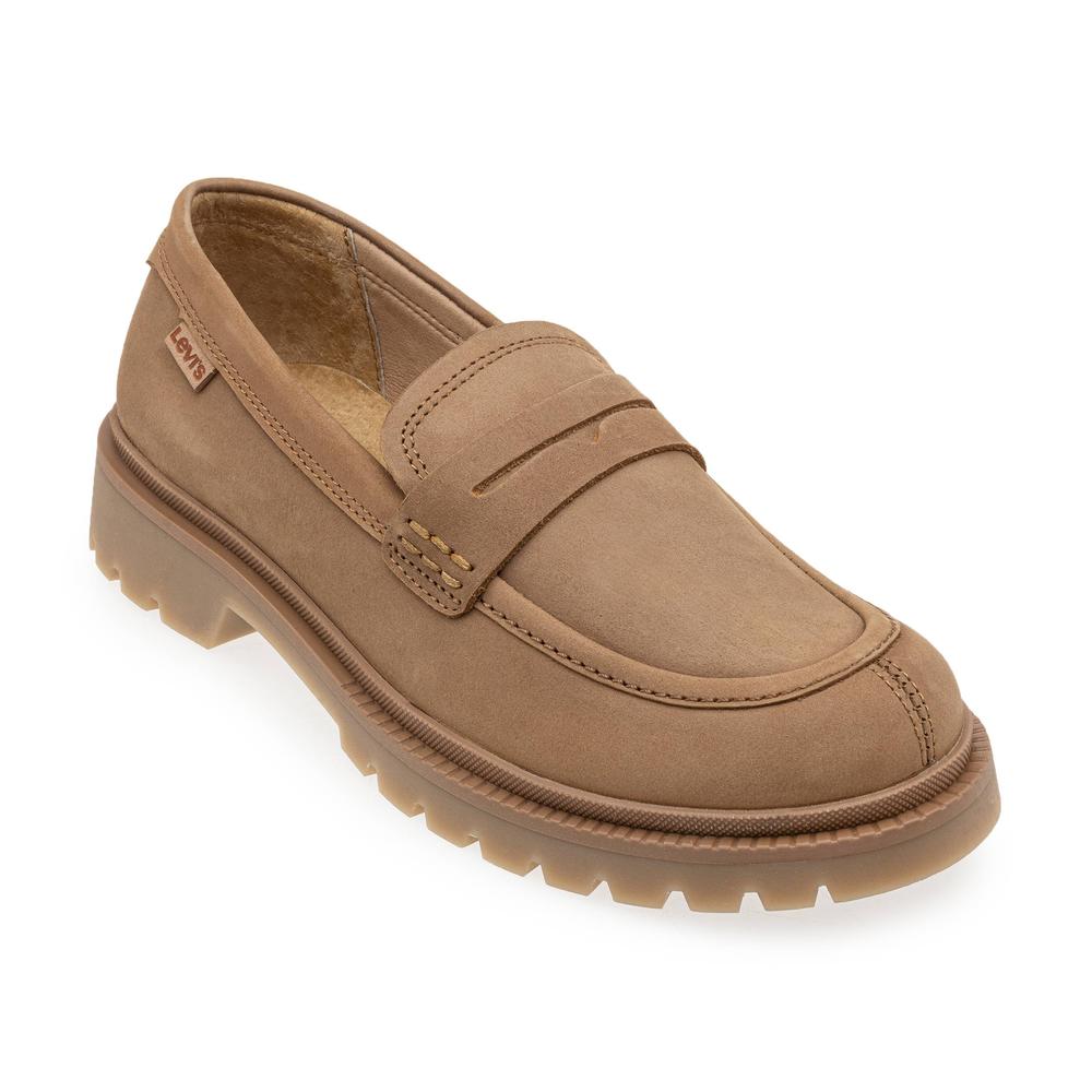 Foto 3 pulgar | Mocasín Levi's L1123134 color Beige de Piel para Mujer