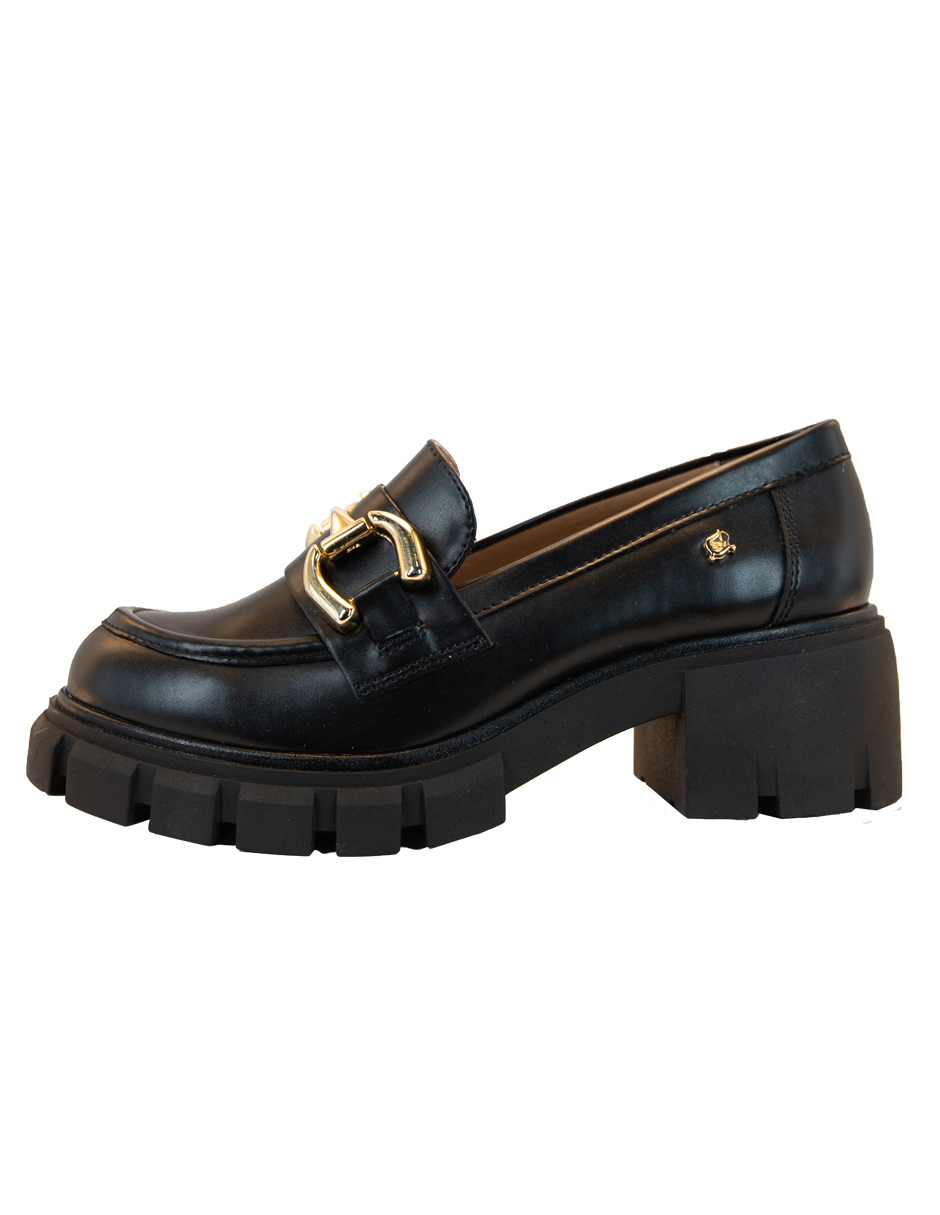 Foto 3 pulgar | Zapato Casual Salamandra 23MJZA0310 color Negro Mocasín Confort para Mujer