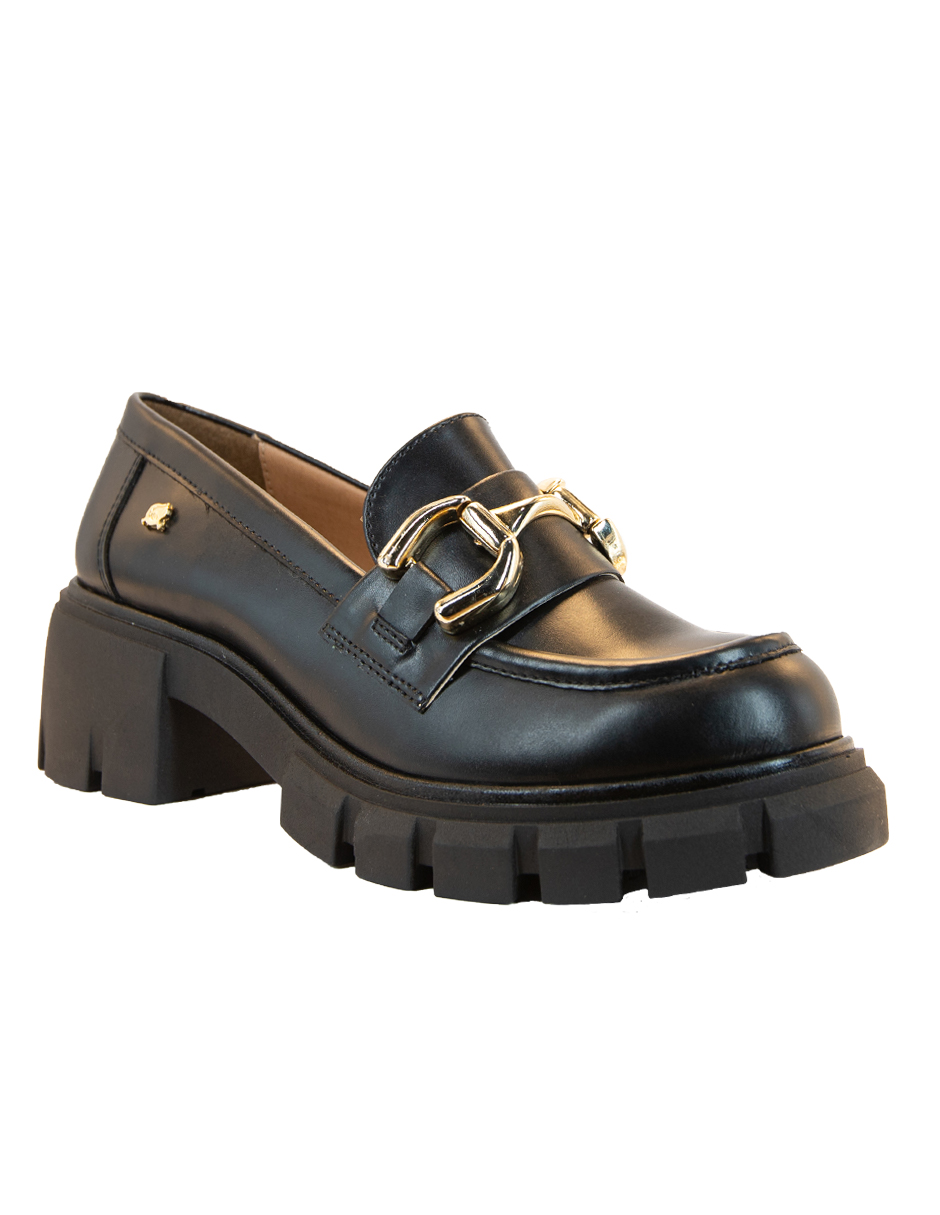 Foto 5 pulgar | Zapato Casual Salamandra 23MJZA0310 color Negro Mocasín Confort para Mujer