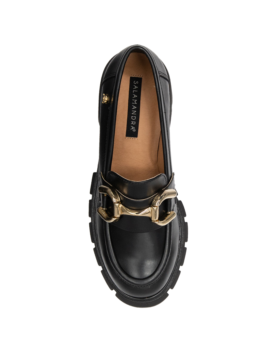 Foto 7 pulgar | Zapato Casual Salamandra 23MJZA0310 color Negro Mocasín Confort para Mujer