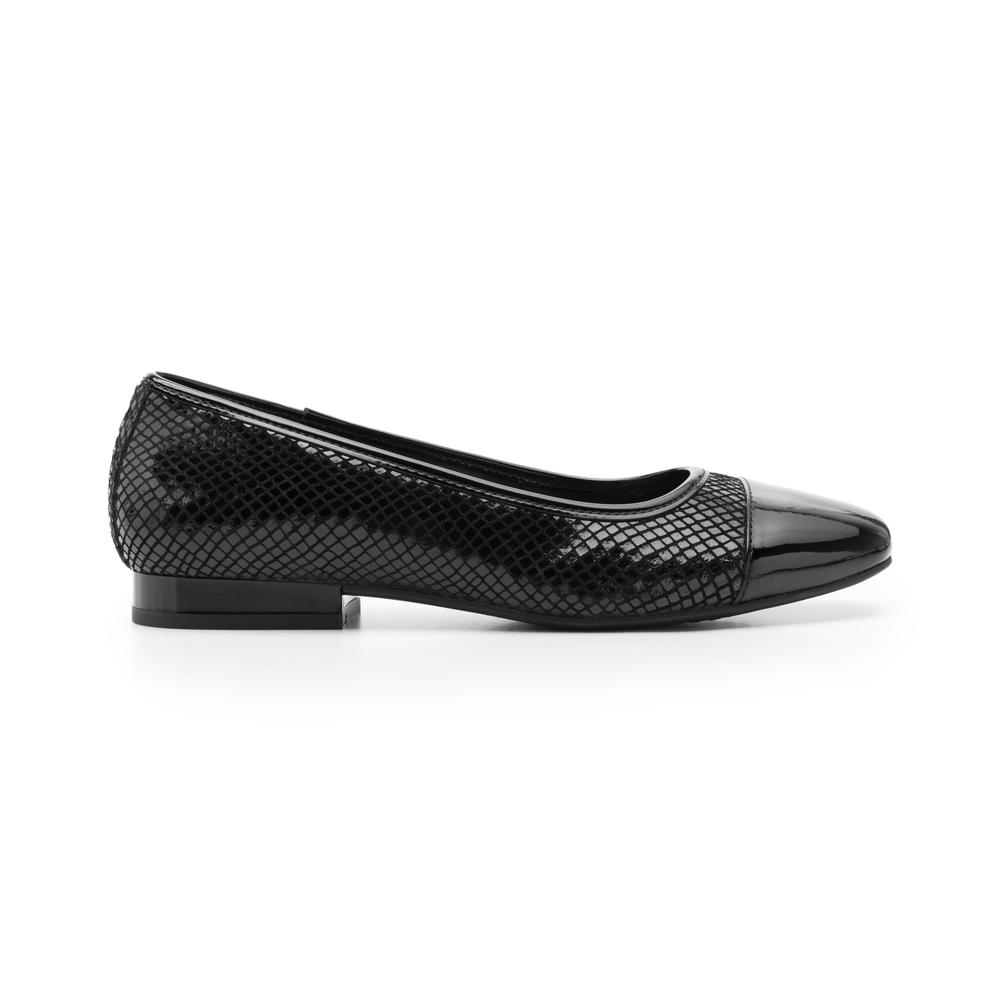 Foto 2 pulgar | Flats Flexi 119903N Negros para Mujer