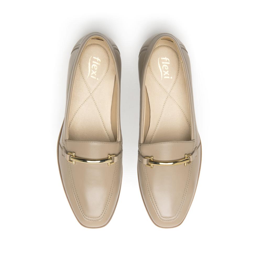 Foto 5 pulgar | Zapatos Oxford para Mujer Flexi Beige