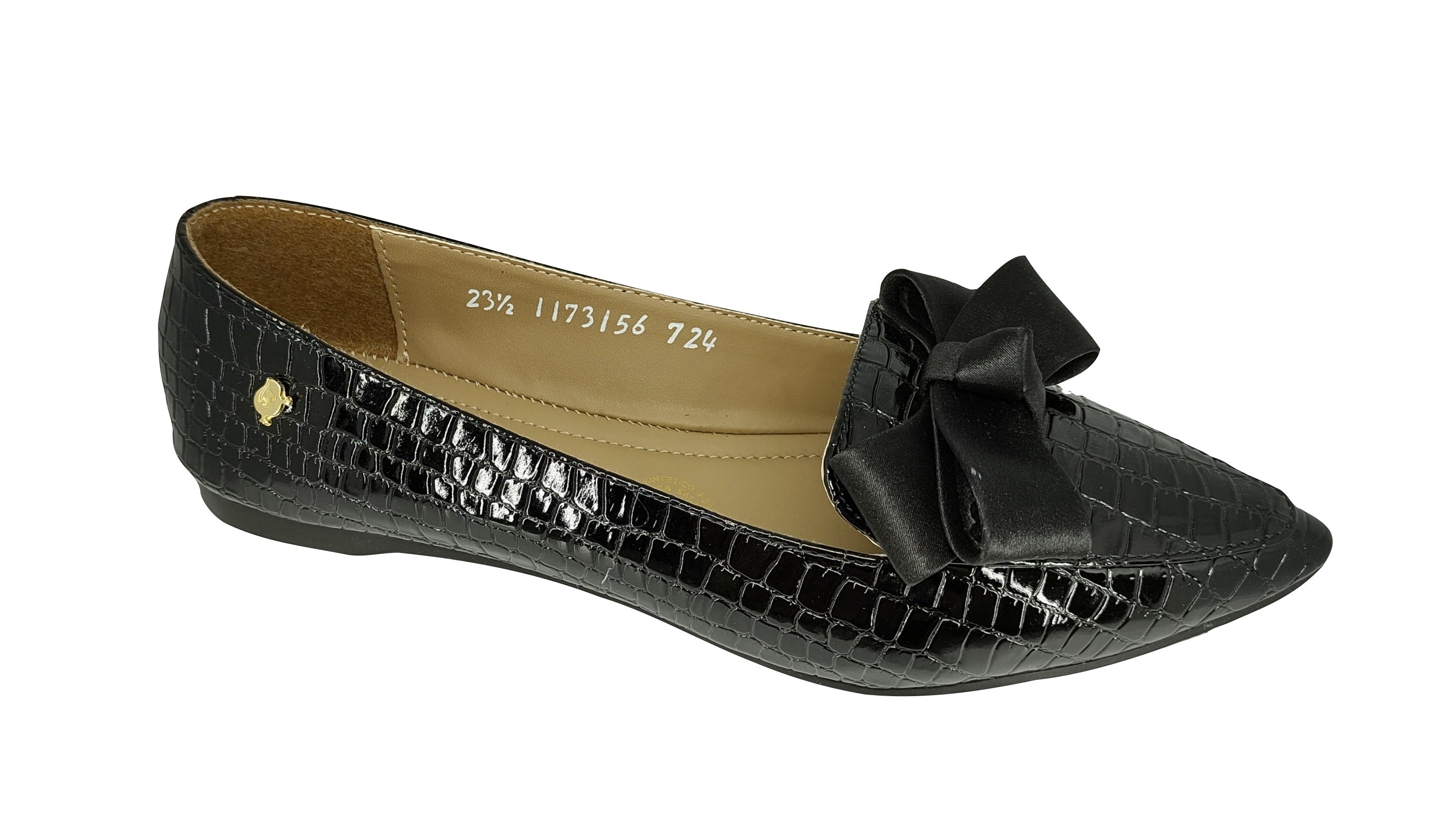 Flats Salamandra color Negro para Mujer