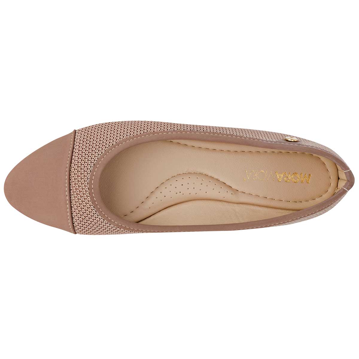 Foto 2 | Flats Moramora 101838-1 Beige para Mujer