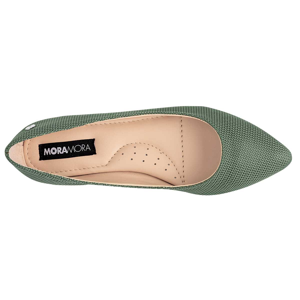 Foto 3 pulgar | Balerina para Mujer MoraMora Verde 112579-1