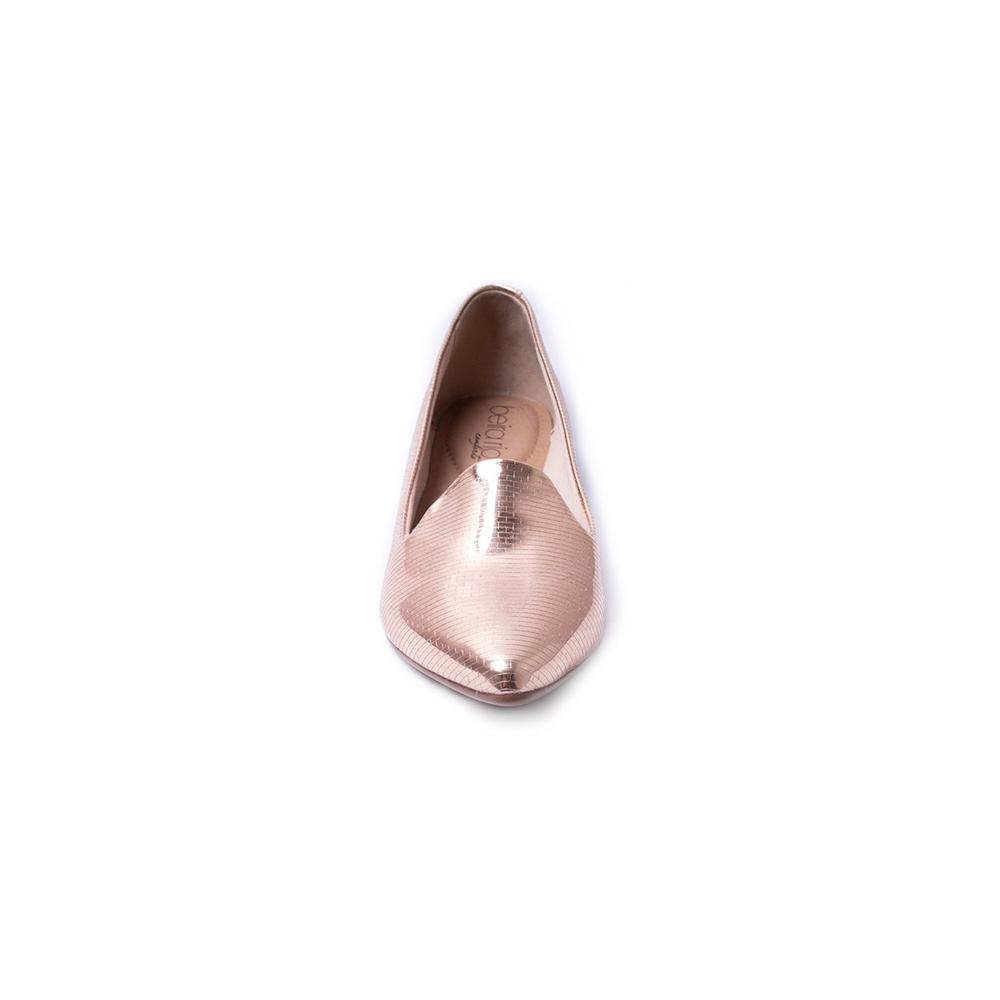 Foto 4 pulgar | Balerinas para Mujer Beira Rio Oro Rosa