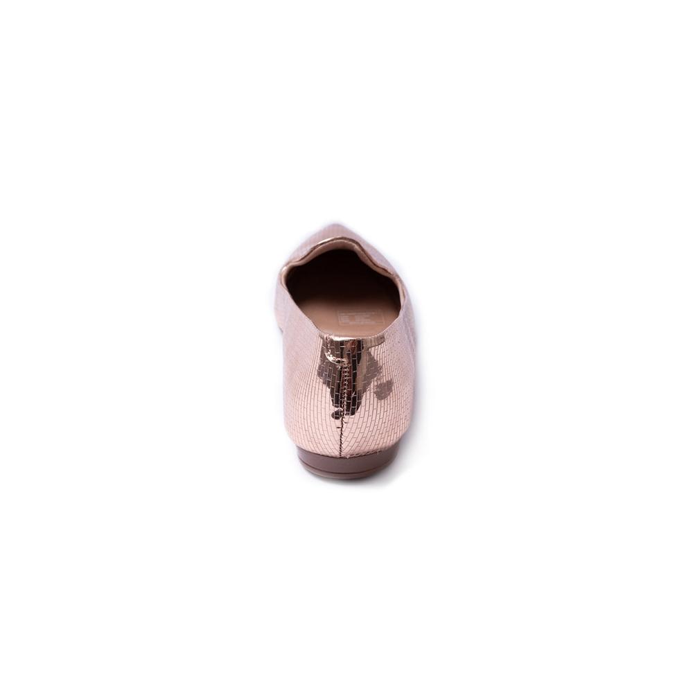 Foto 5 pulgar | Balerinas para Mujer Beira Rio Oro Rosa