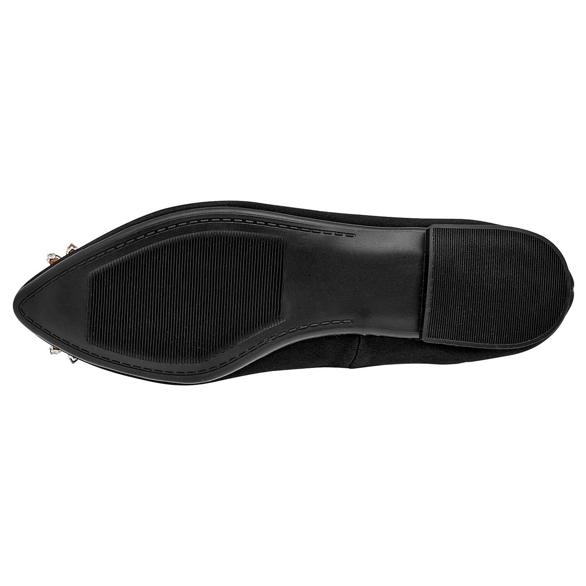 Foto 4 pulgar | Balerina Moramora Negra Satín para Mujer