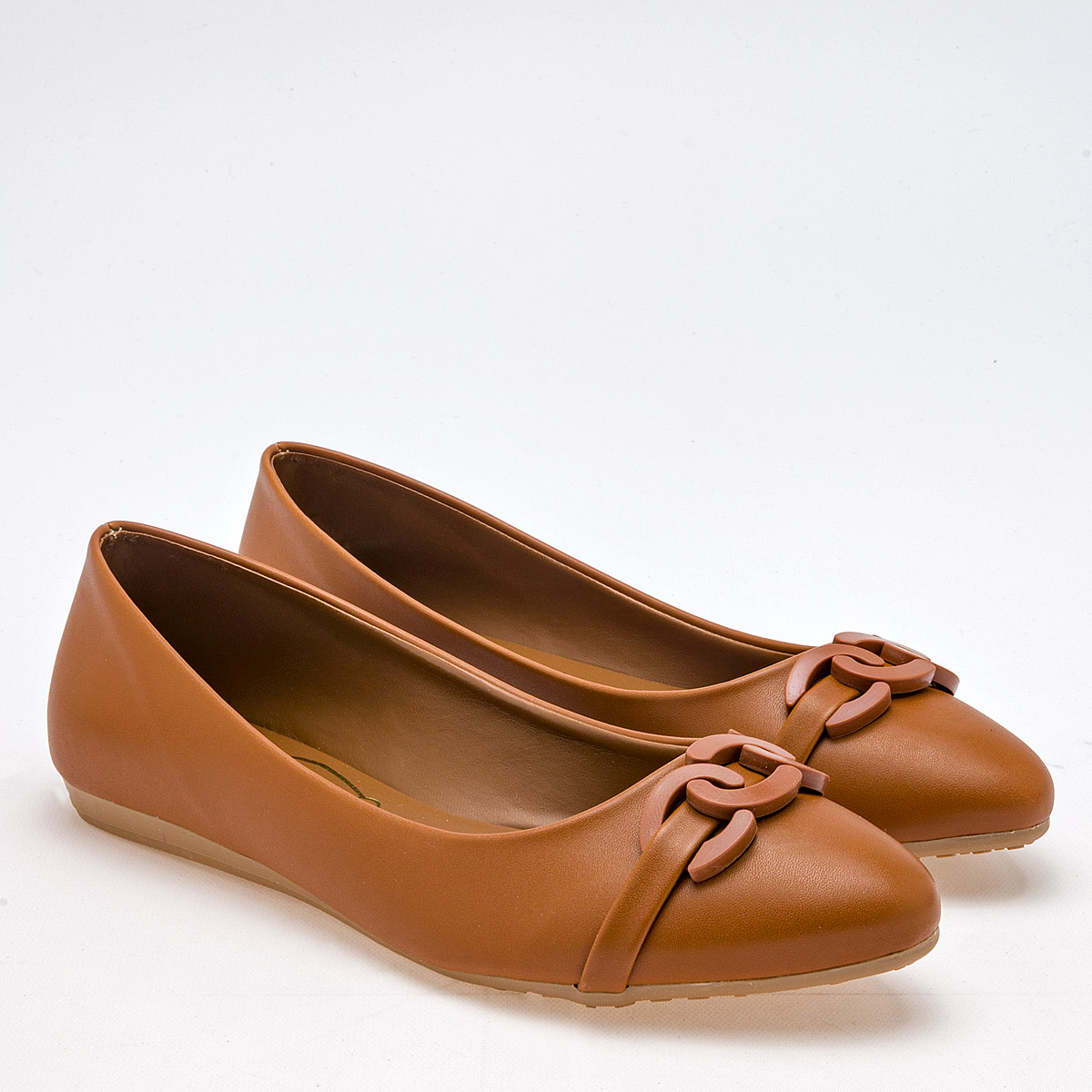 Foto 2 | Balerina para Mujer Clasben Camel 121535-e