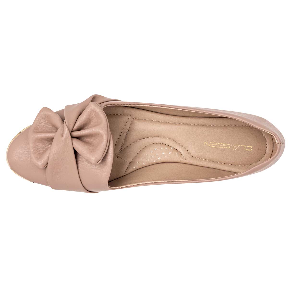 Foto 3 pulgar | Balerina Clasben Beige para Mujer