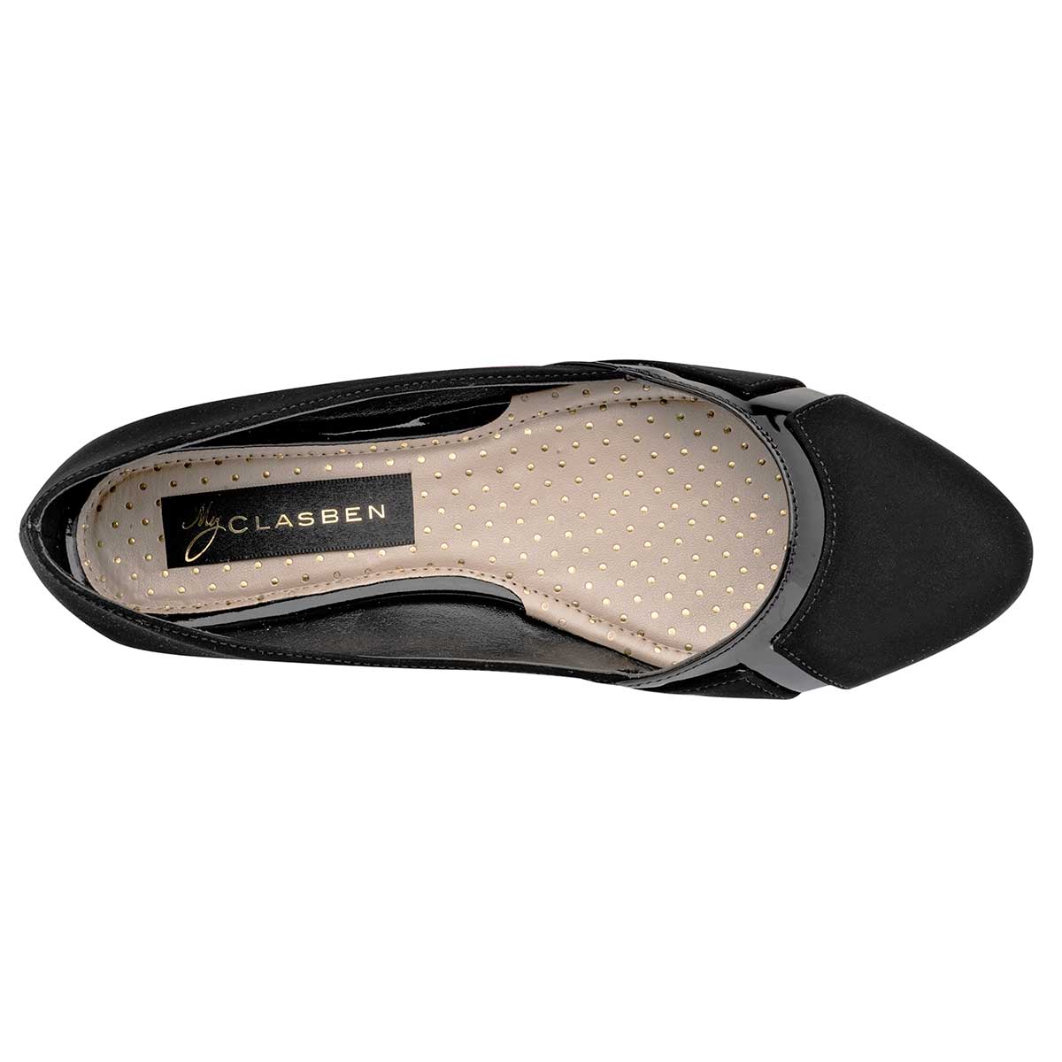 Foto 3 pulgar | Balerina para Mujer Clasben Negra 84020-1