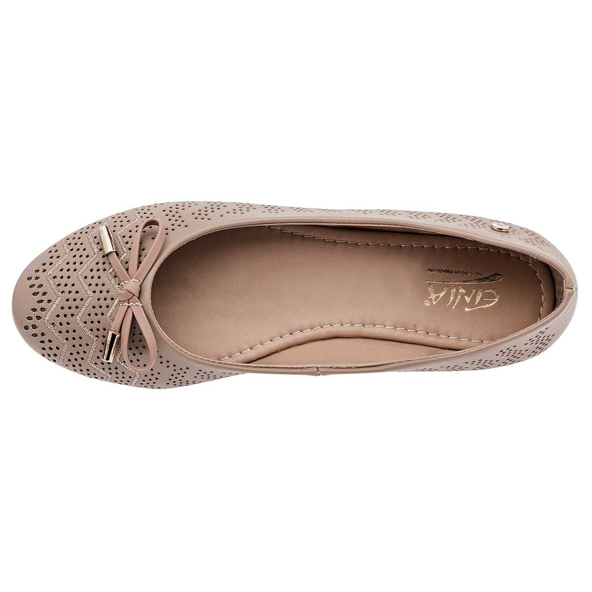 Foto 3 pulgar | Balerina para Mujer Etnia Beige 98519-1