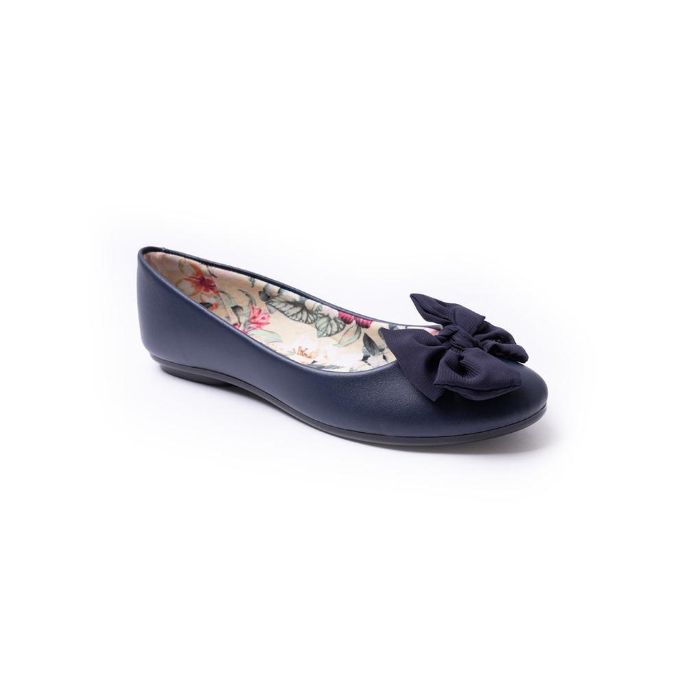Foto 3 pulgar | Balerina Moleca Azul Marino para Mujer