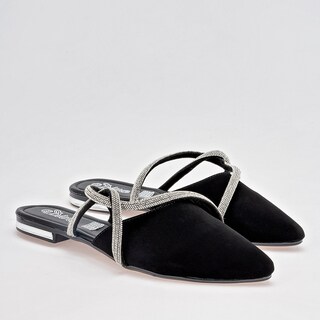 Foto 2 | Zapatos para Mujer Celex Negros con Plateado