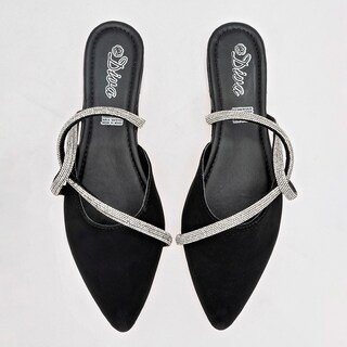 Foto 3 | Zapatos para Mujer Celex Negros con Plateado