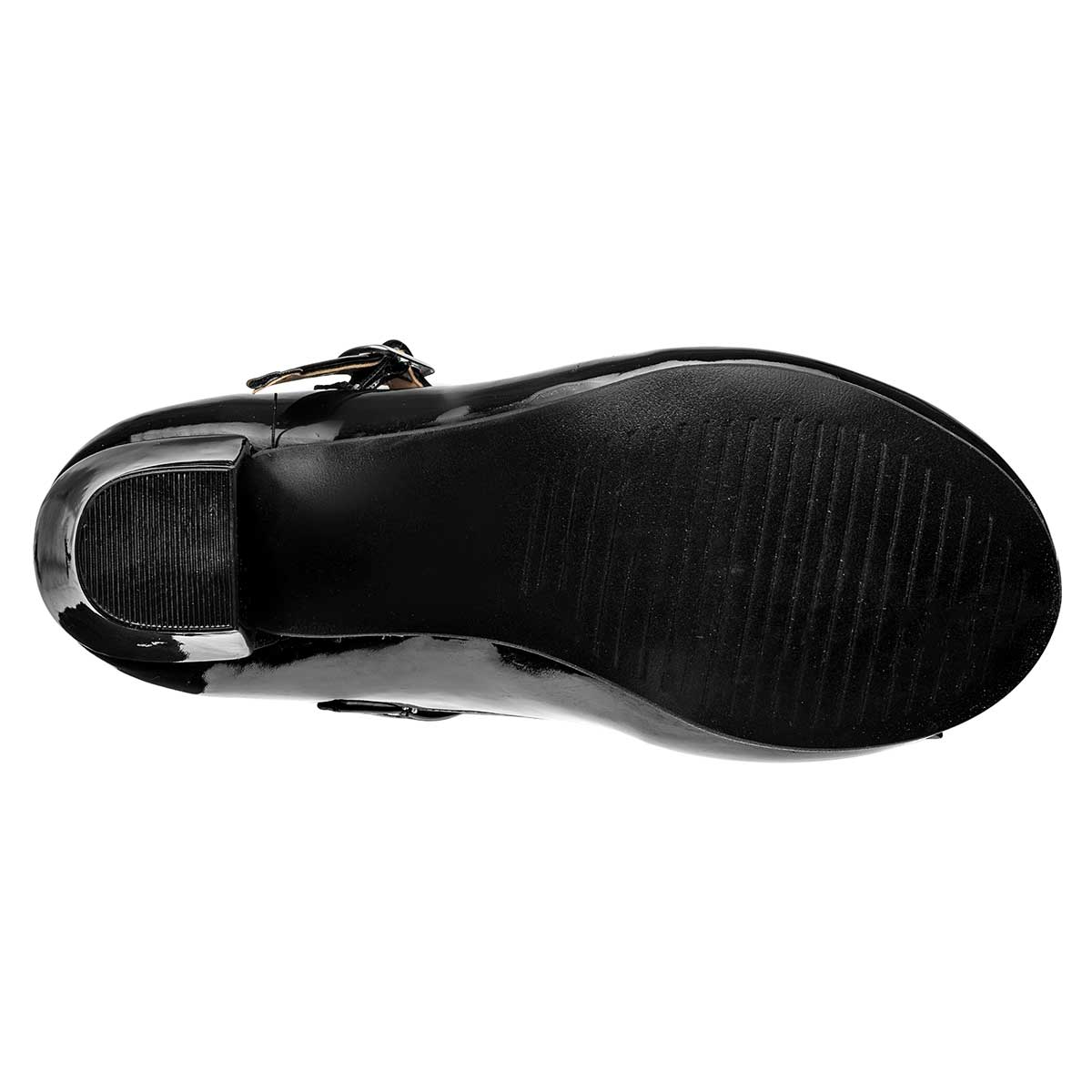 Foto 4 pulgar | Zapatillas De Fiesta Caramel Negro Charol Código 116412-2 para Mujer
