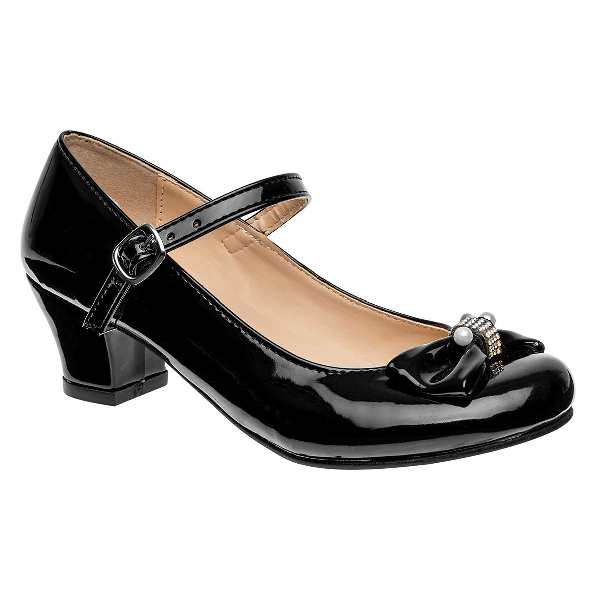 Foto 2 pulgar | Zapatillas De Fiesta Caramel Negro Charol Código 116412-2 para Mujer