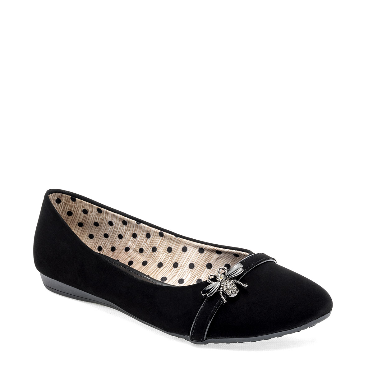 Foto 2 pulgar | Flats Clasben 124942-e Negras para Mujer