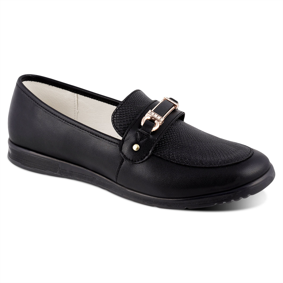 Zapato Confort Dominiq 2983 Color Negro Para Dama