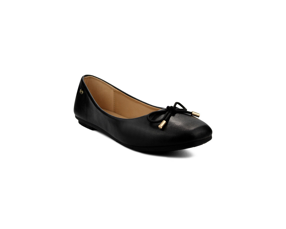 Flats Lob Footwear Pu Negros 56204451 para Mujer
