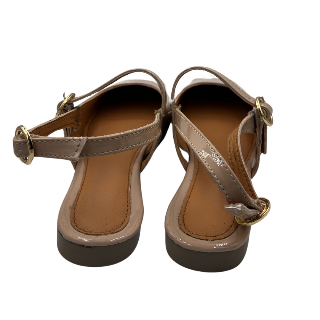 Foto 5 pulgar | Flats Bailarina Zenda Shoes Beige con Hebillas