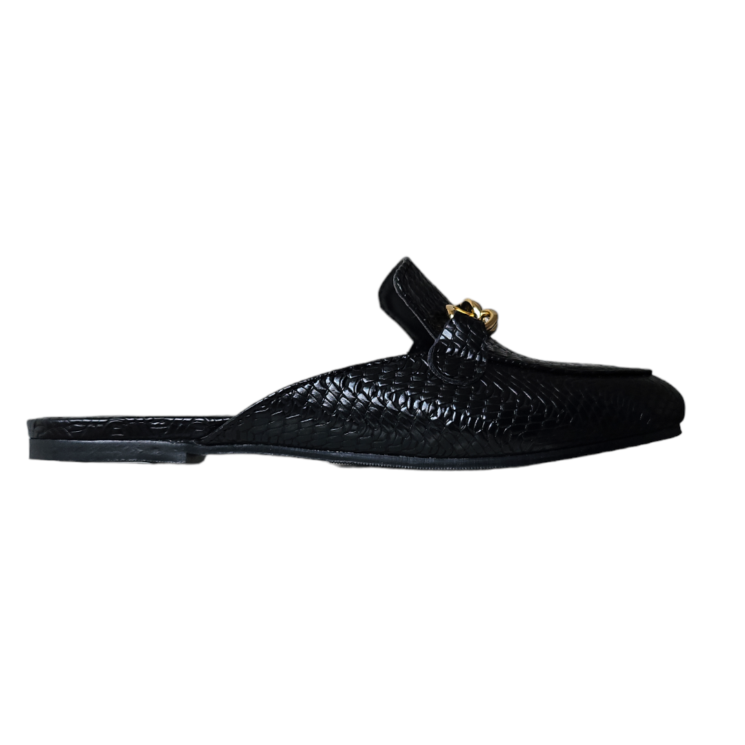 Foto 1 | Mules Ratan Negro Lc