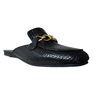 Foto 2 | Mules Ratan Negro Lc