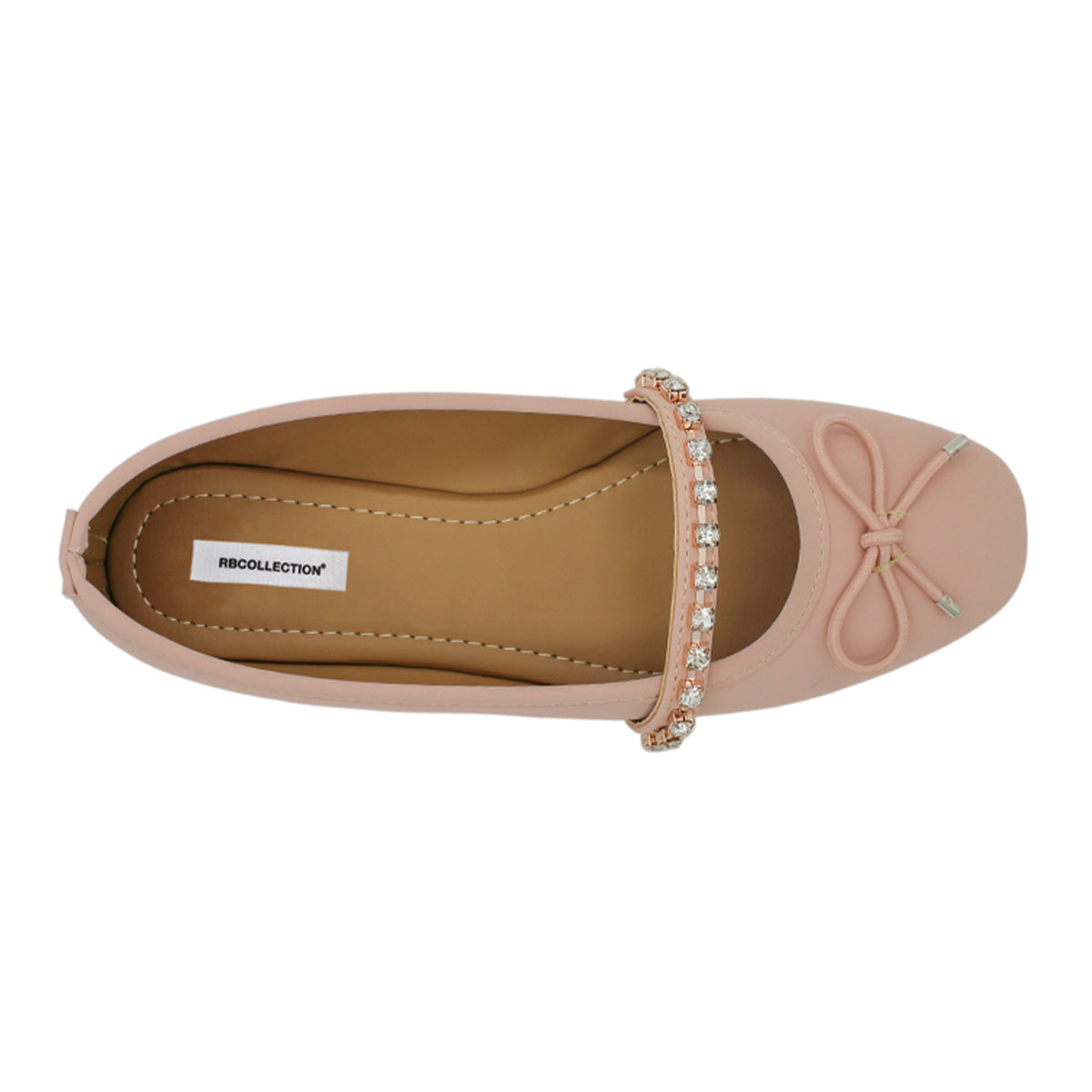 Foto 4 pulgar | Flats Clásicas Rbcollection Rosa para Mujer