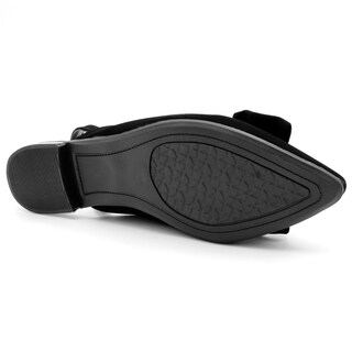 Foto 3 | Flats Negros de Piel Sintética con Puntales de RBCollection para Mujer