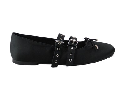 Foto 2 | Flats Para Mujer Lob Footwear Satin Negro 91904999