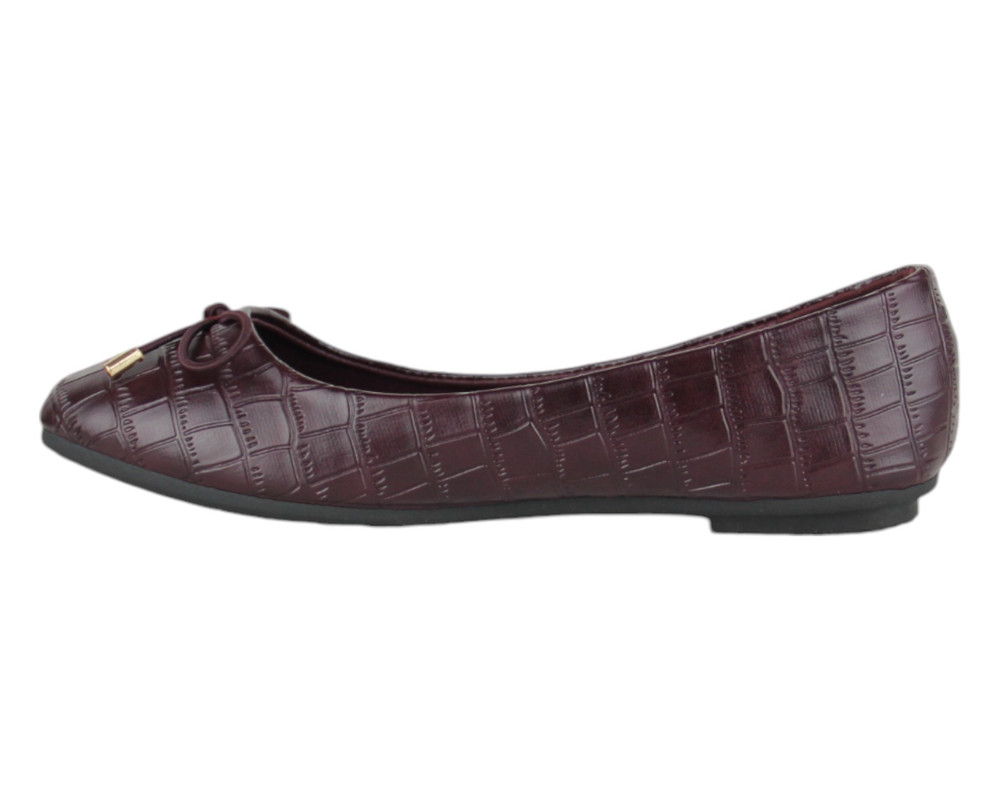 Foto 5 | Flat Para Mujer Lob Footwear Pu Croc Rojo 56204557