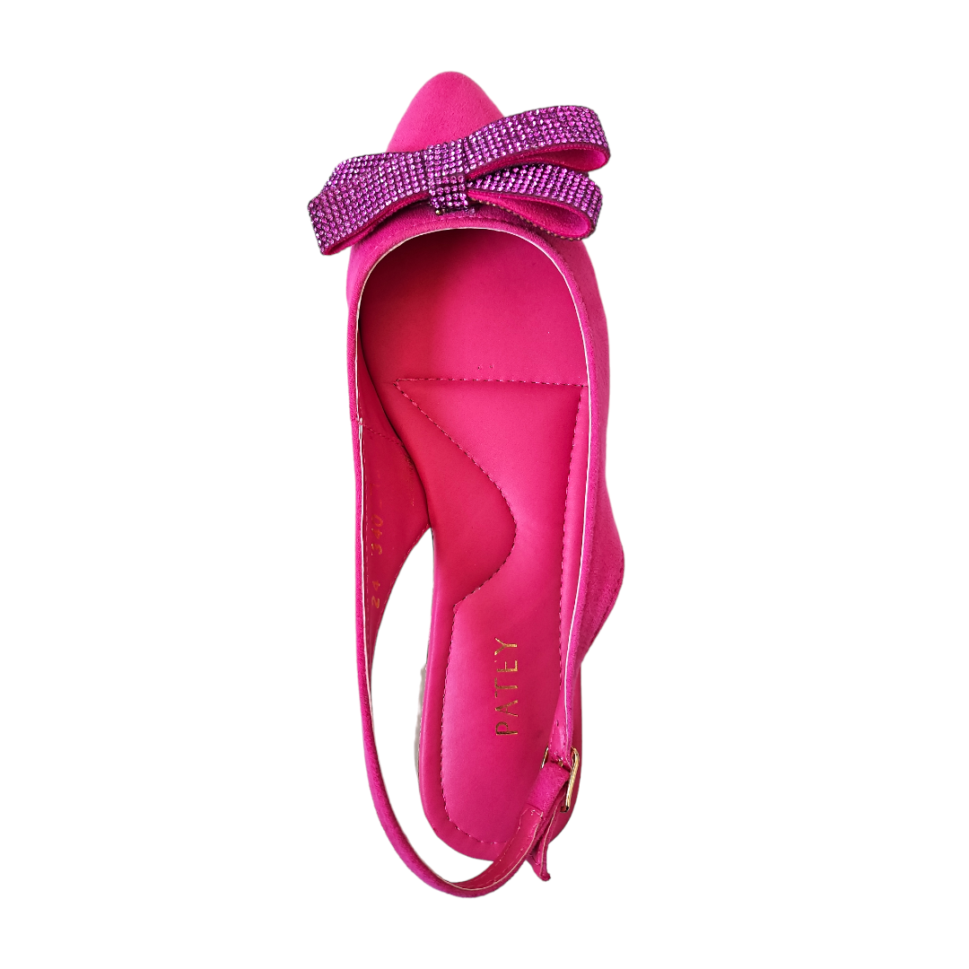 Foto 2 | Flat Fucsia Moño Cristal Patey Woman