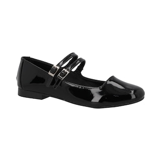 Foto 1 | Ballerina Cosmo Paris 901 Color Negro Flats Para Mujer En Charol Tallas 23 A 26