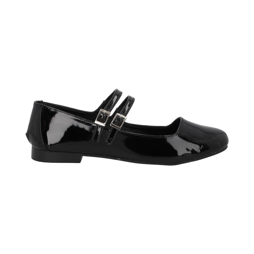 Foto 2 | Ballerina Cosmo Paris 901 Color Negro Flats Para Mujer En Charol Tallas 23 A  26