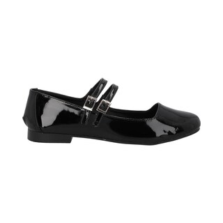 Foto 3 | Ballerina Cosmo Paris 901 Color Negro Flats Para Mujer En Charol Tallas 23 A 26