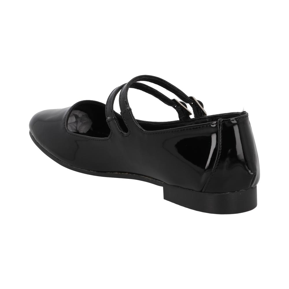 Foto 5 pulgar | Ballerina Cosmo Paris 901 Color Negro Flats Para Mujer En Charol Tallas 23 A  26