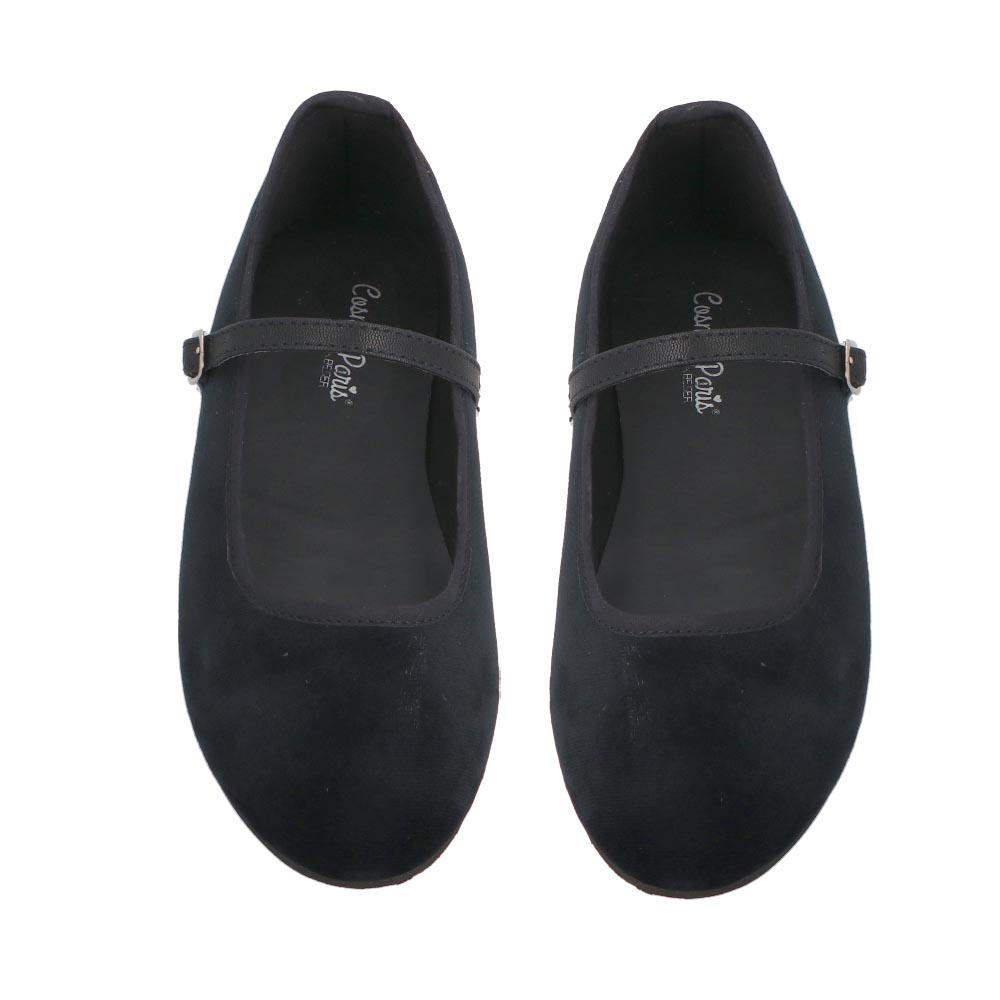 Foto 7 pulgar | Ballerina Cosmo Paris 9010 Flats Color Negro En Textil 23 A 26 Comodas