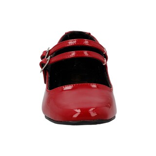 Foto 5 | Ballerina Cosmo Paris 901 Color Rojo Flats Para Mujer En Charol Tallas 23 A 26