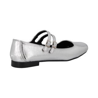 Foto 3 | Ballerina Cosmo Paris 901 Color Platado Flats Para Mujer En Charol Tallas 23 A 26