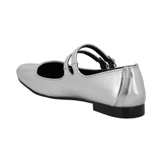 Foto 4 | Ballerina Cosmo Paris 901 Color Platado Flats Para Mujer En Charol Tallas 23 A 26