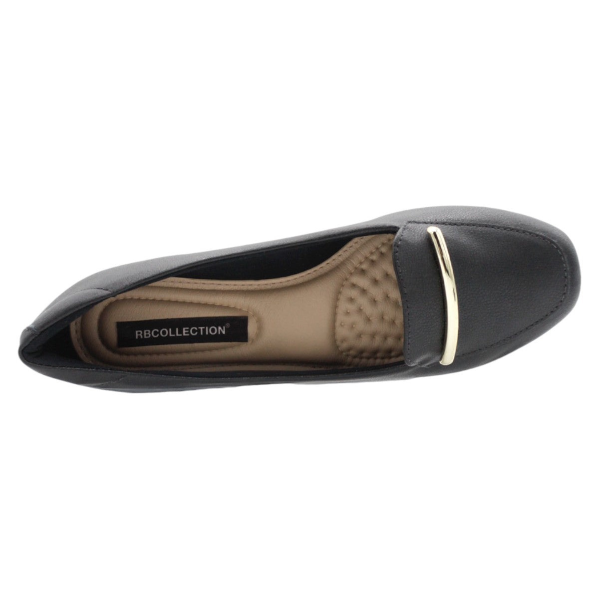 Foto 4 | Flats Clásicas Exterior Piel Vegana Color Negro Para Mujer De Rbcollection