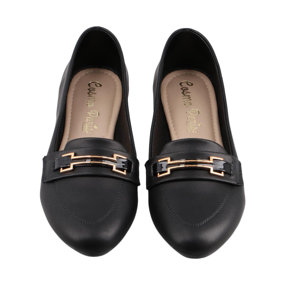 Foto 7 pulgar | Flats Cosmo Paris By Beser Dn243 Negro Balerina para Mujer