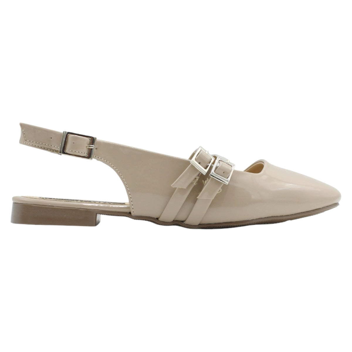 Foto 3 pulgar | Flats Charol Beige Rbcollection para Mujer