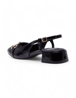 Foto 4 | Flats Calzado Watanabe Color Negro Charol Tacón